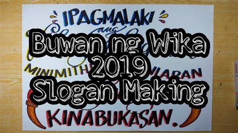 Slogan example for buwan ng wika 2019